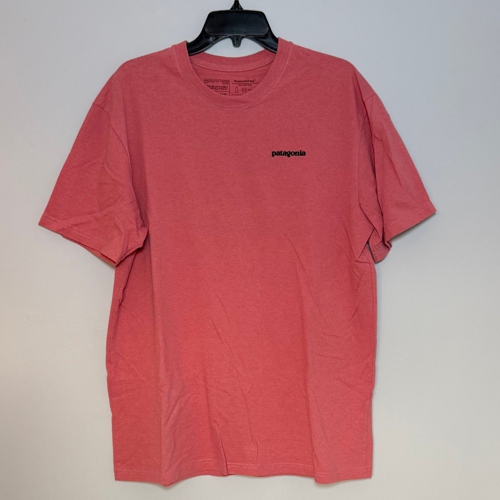 Patagonia Mens P-6 Logo Responsibili-Tee Shirt Sticker Pink STY39174 Large
